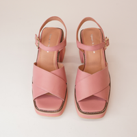 Jemi Pretty Pink Leather Heels
