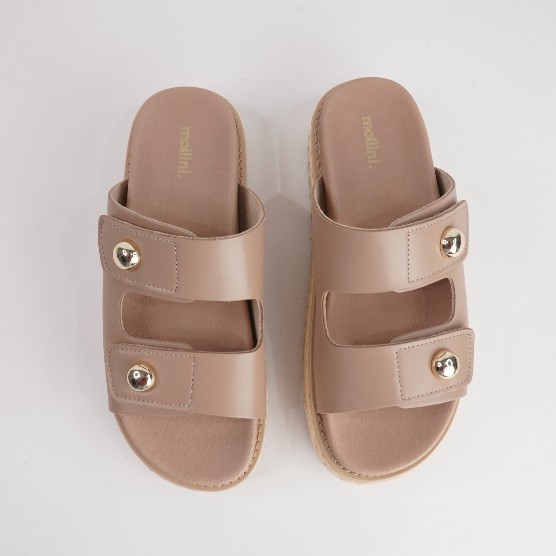Bowers Stone Leather Slides