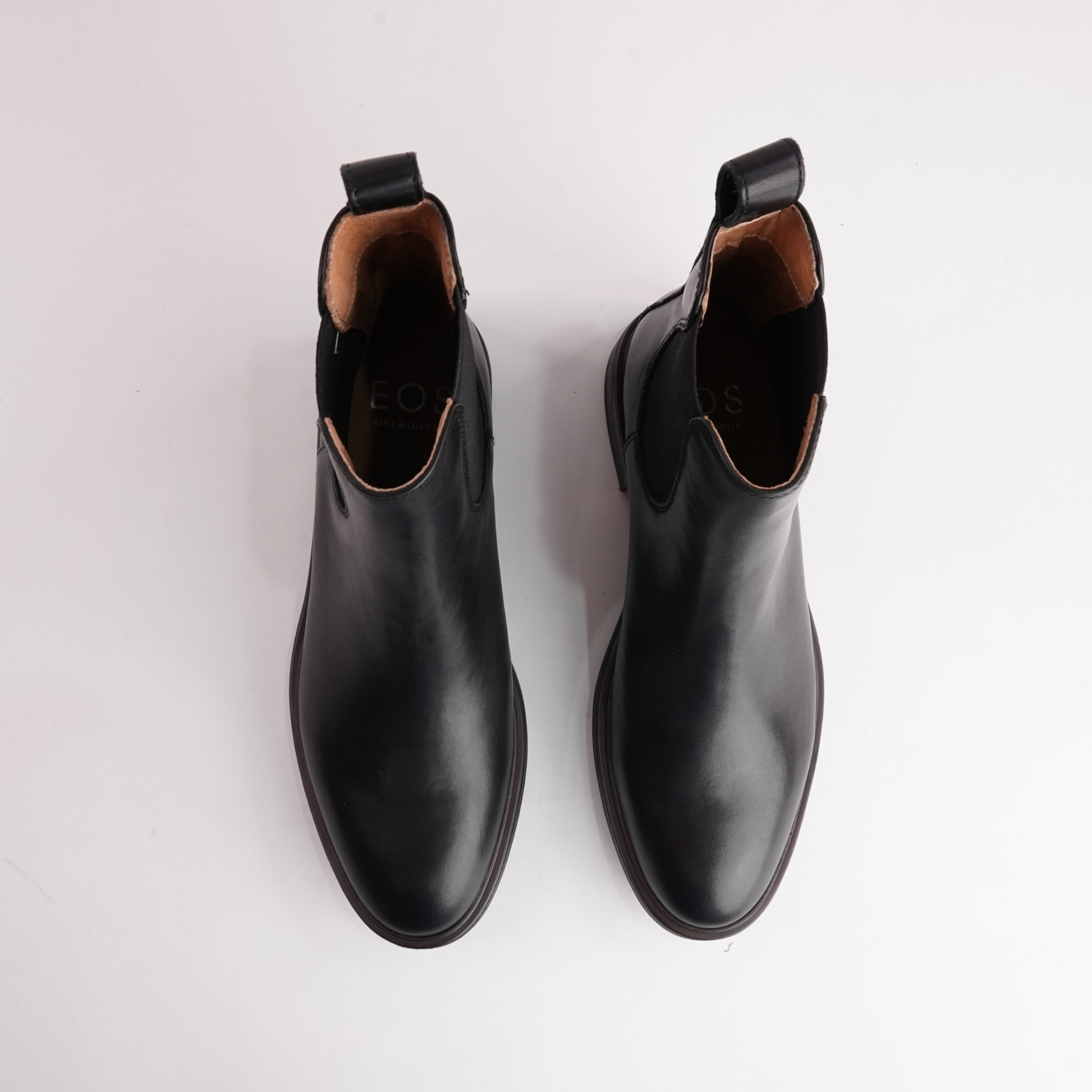 Blaik Black Leather Ankle Boots