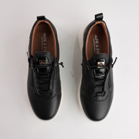 Tickler Black Leather Sneakers