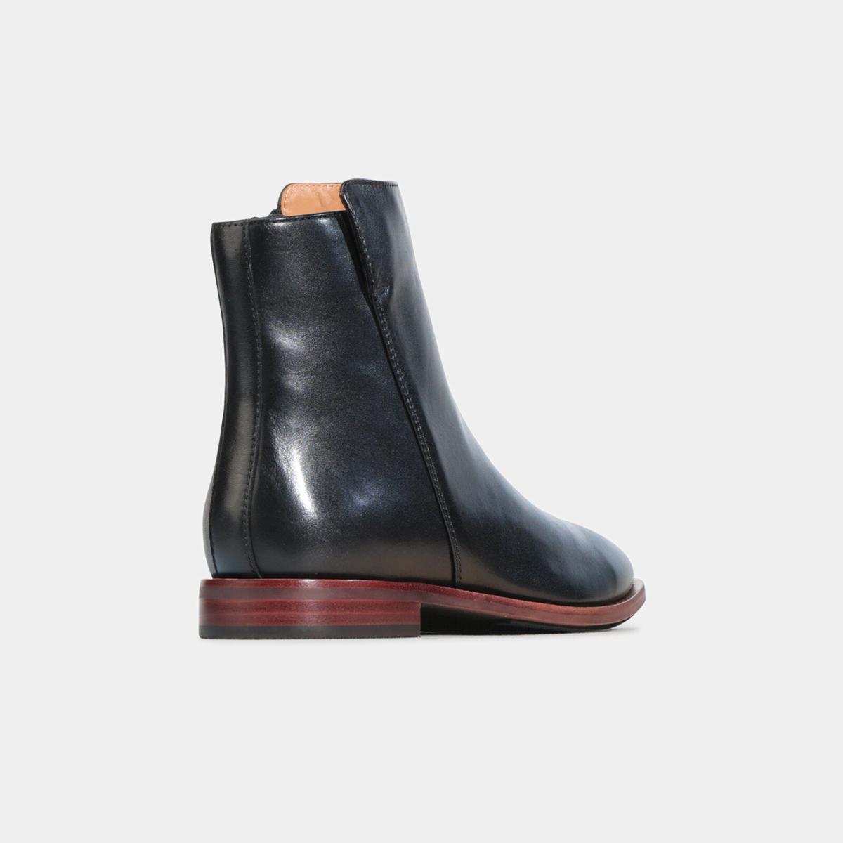 Pheonix Black Leather Ankle Boots - EOS FOOTWEAR | Shouz