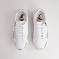 Vogue White Leather Sneakers