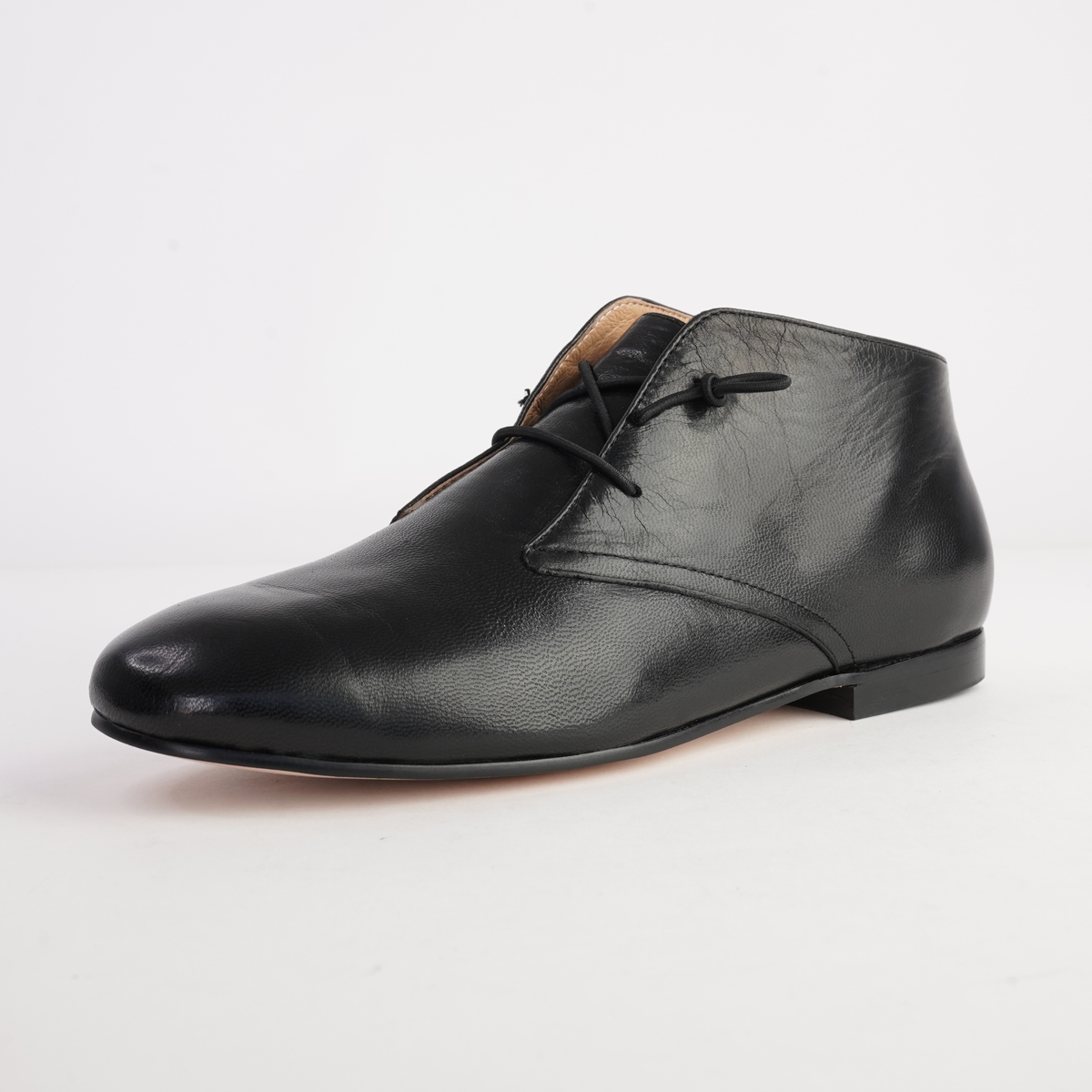 Ujala Black Polish Leather Flats - DJANGO AND JULIETTE | Shouz