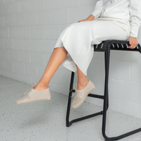 Huston Almond/ Almond Sole Leather Sneakers