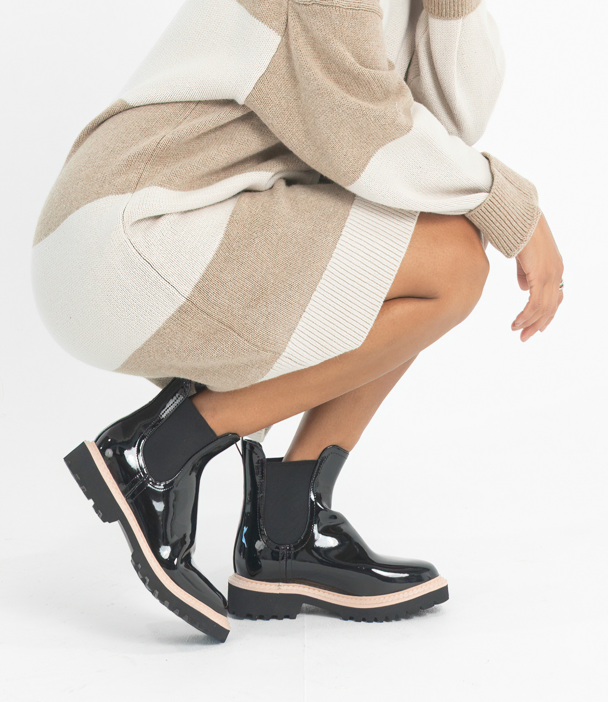 Gummie Black Gumboots - DJANGO AND JULIETTE | Shouz