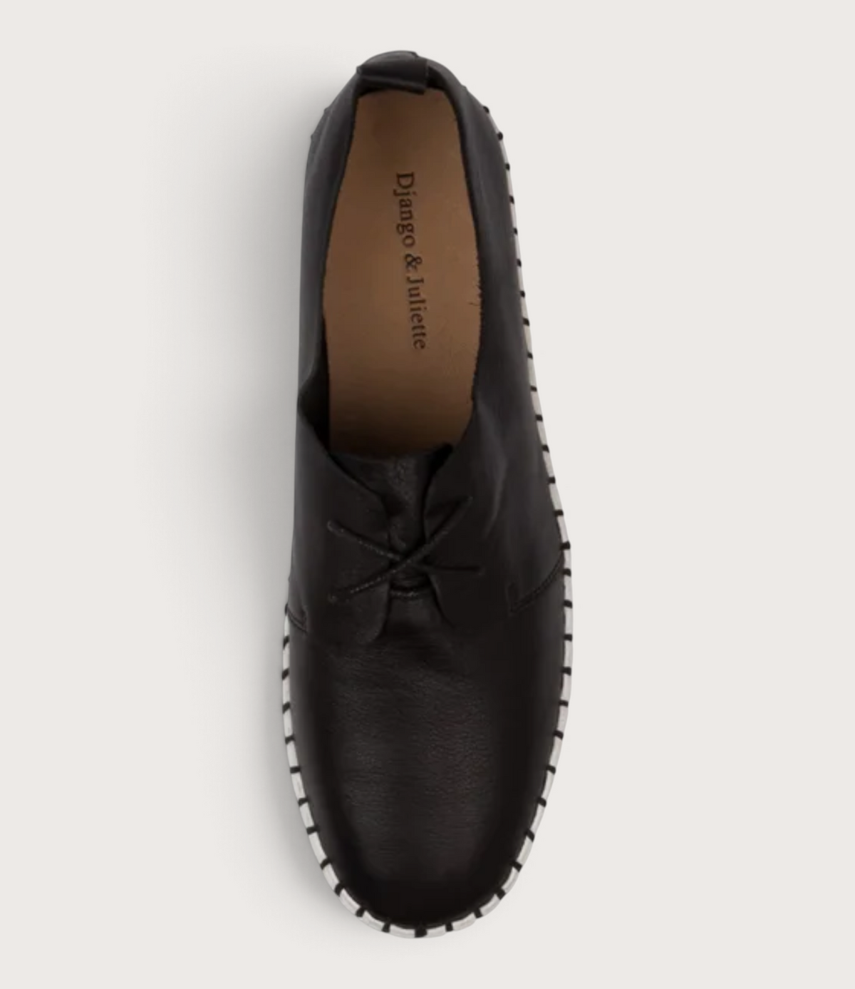 Brenda Black Leather Sneakers