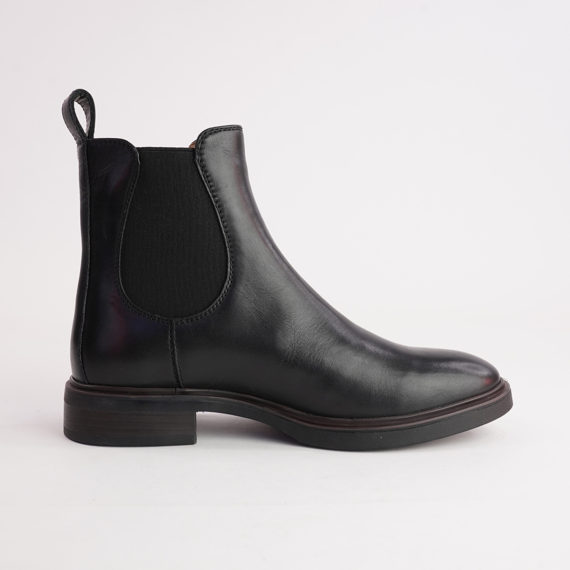 Blaik Black Leather Ankle Boots