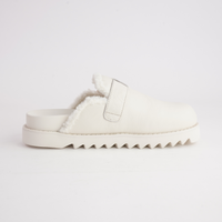 Merchah Cream Leather Mules