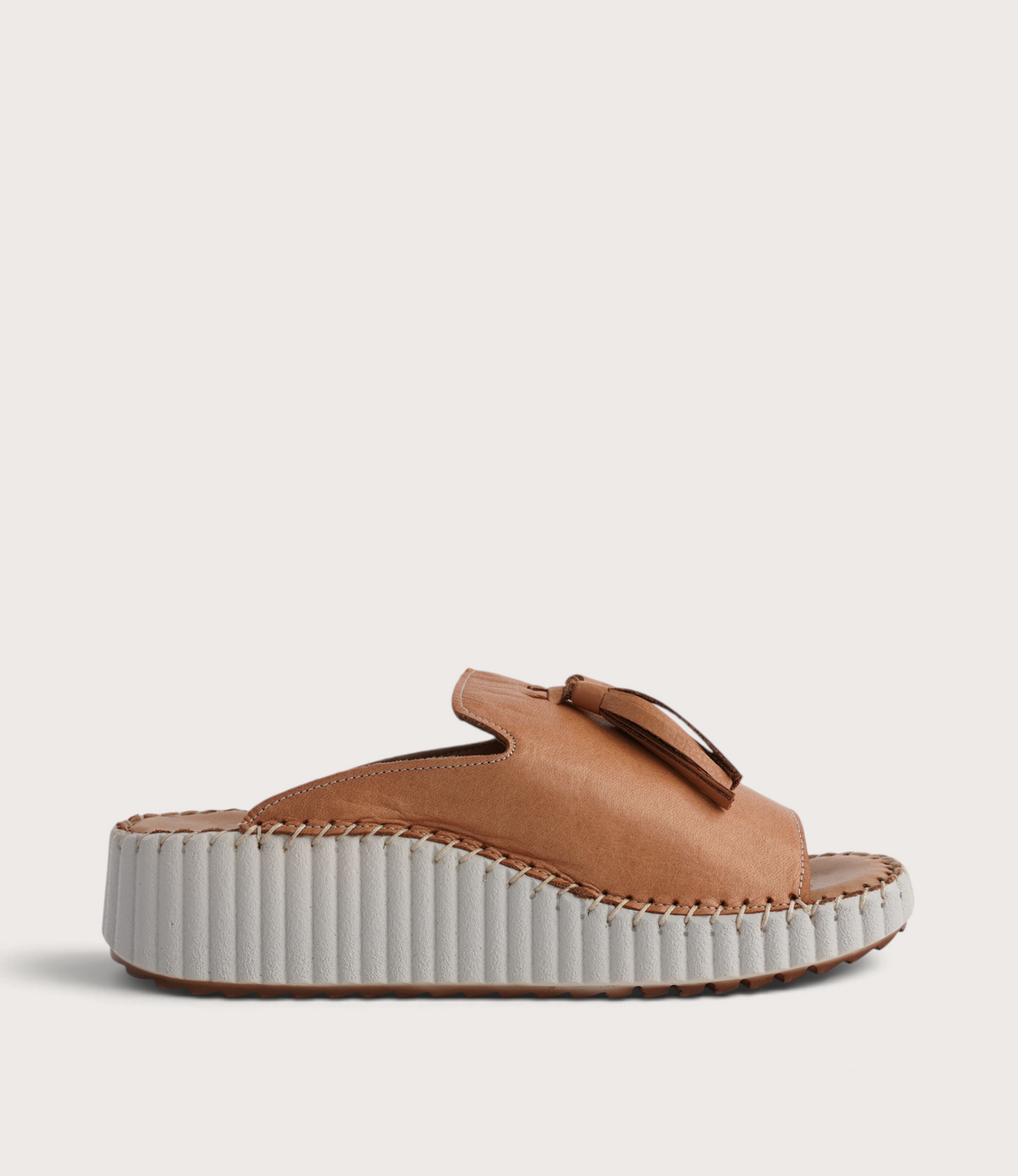 Sonny Coconut Leather Slides