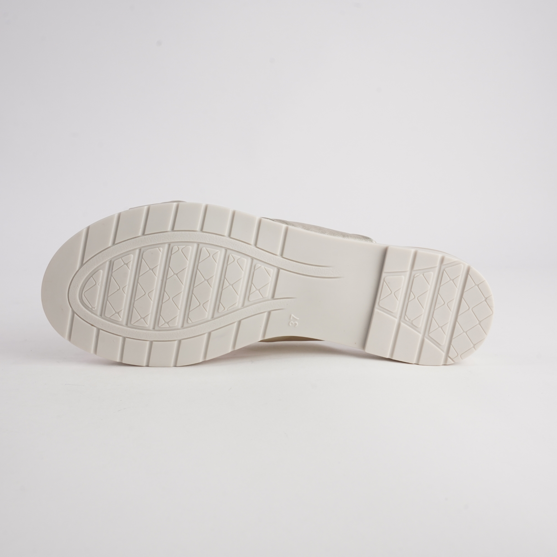 Winona Platino Leather Slides