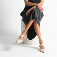 Asten Nude Leather Heels
