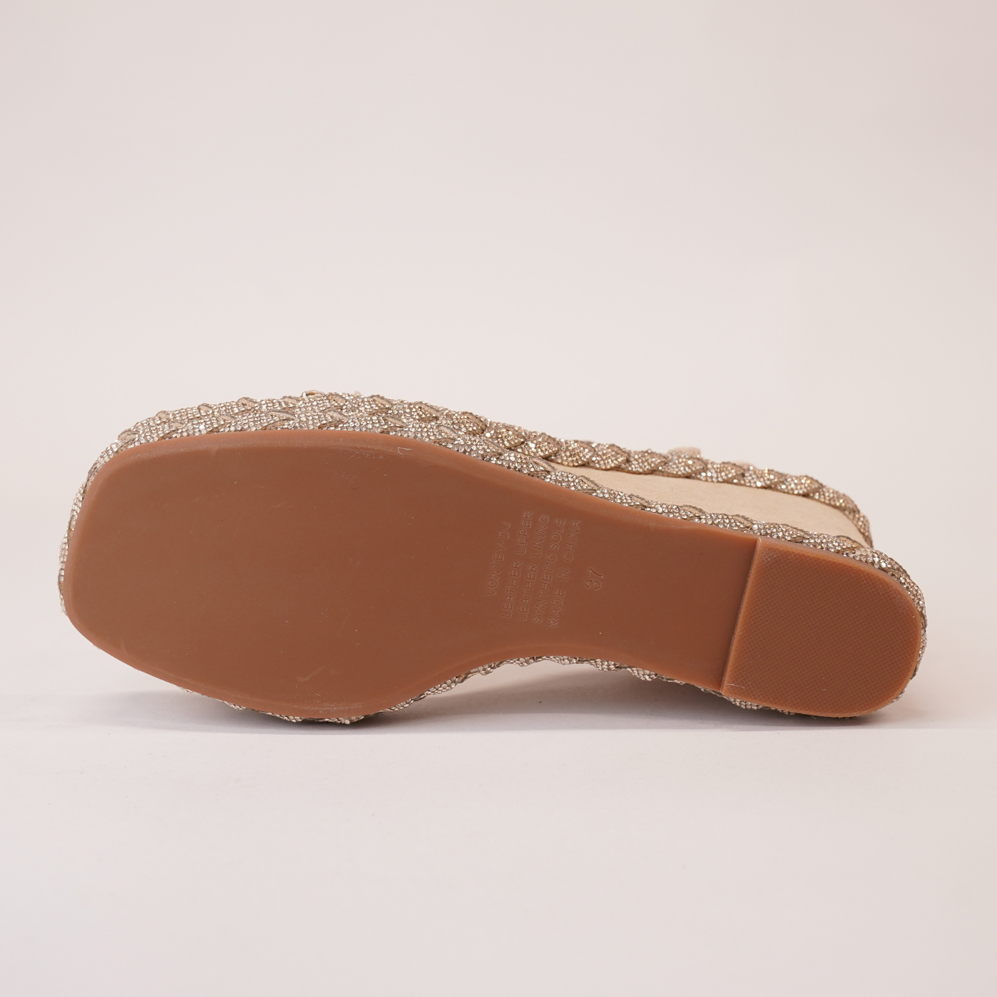 Vontey Latte Suede Wedge Sandals