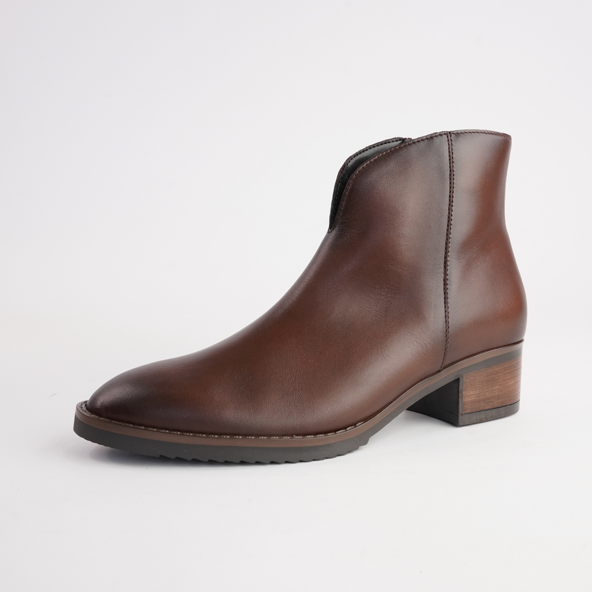 Jacky Chestnut Leather Ankle Boots - GABOR | Shouz