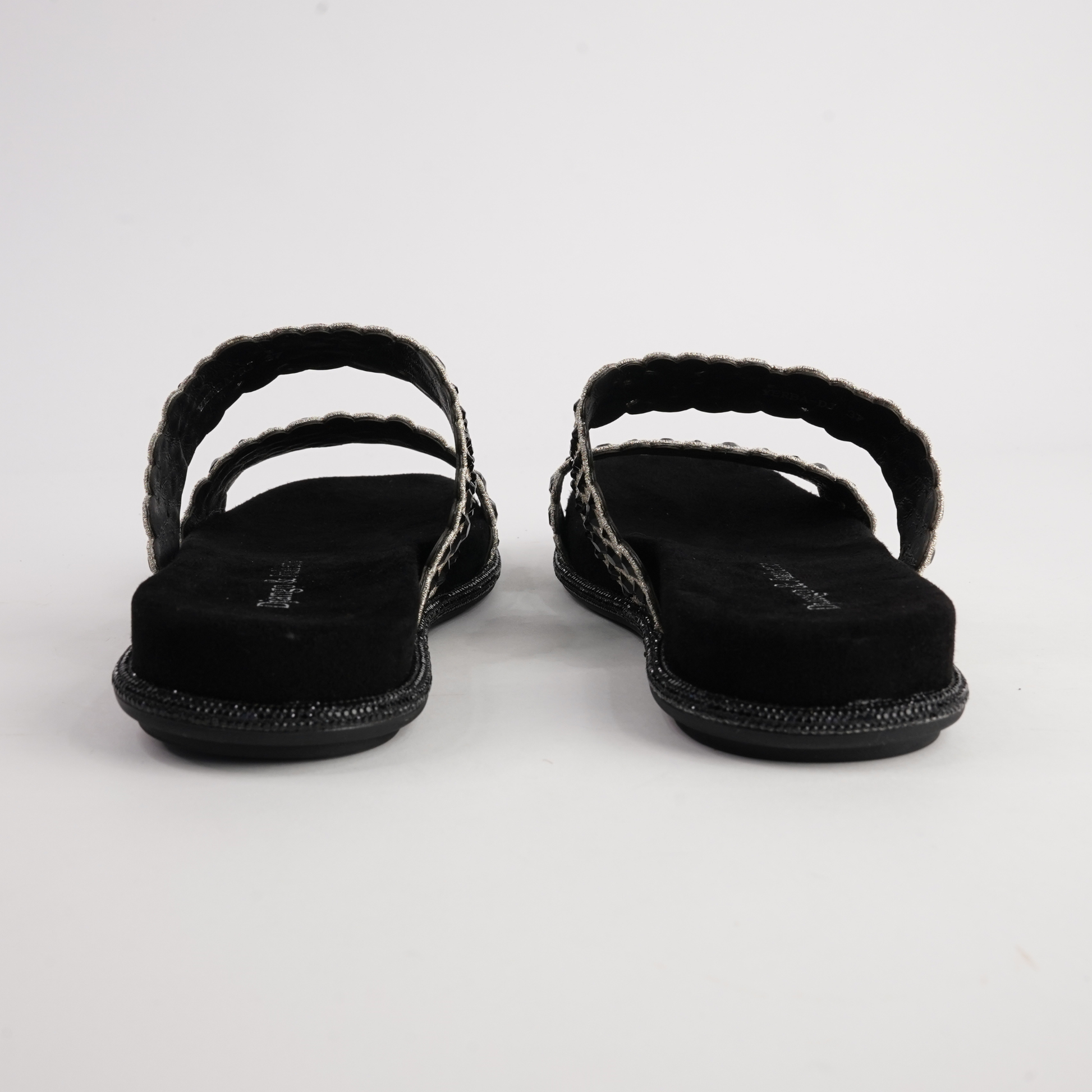 Yerba Black/ Gold Multi Slides