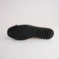 Bookie Black Patent/ Milk Leather Ballet Flats