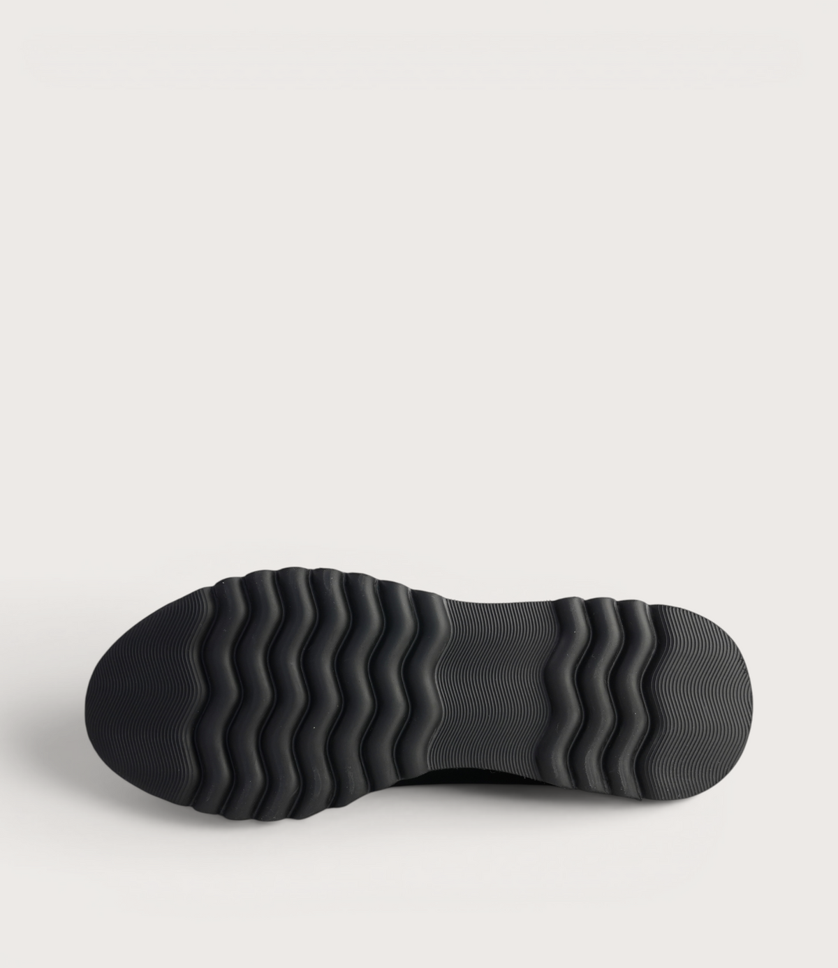 Ealia Black Leather/ Black Charcoal Sole Loafers