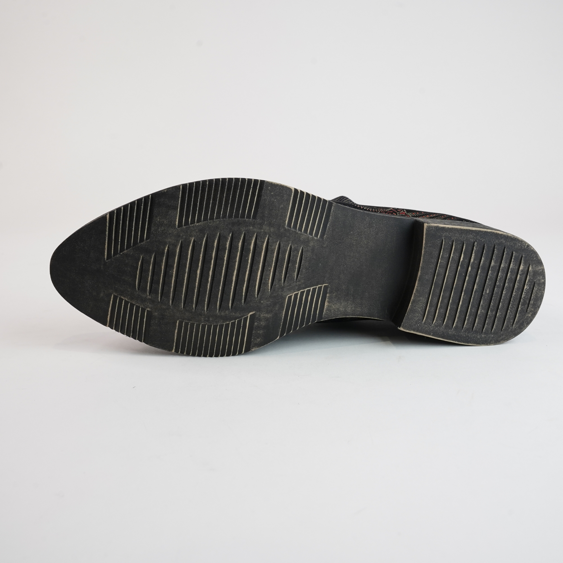 Kotty Black Print/ Regal Print Lace-up Flats
