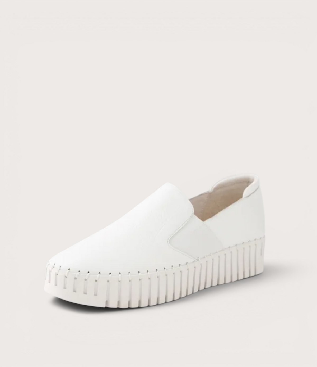Becca White Leather Sneakers