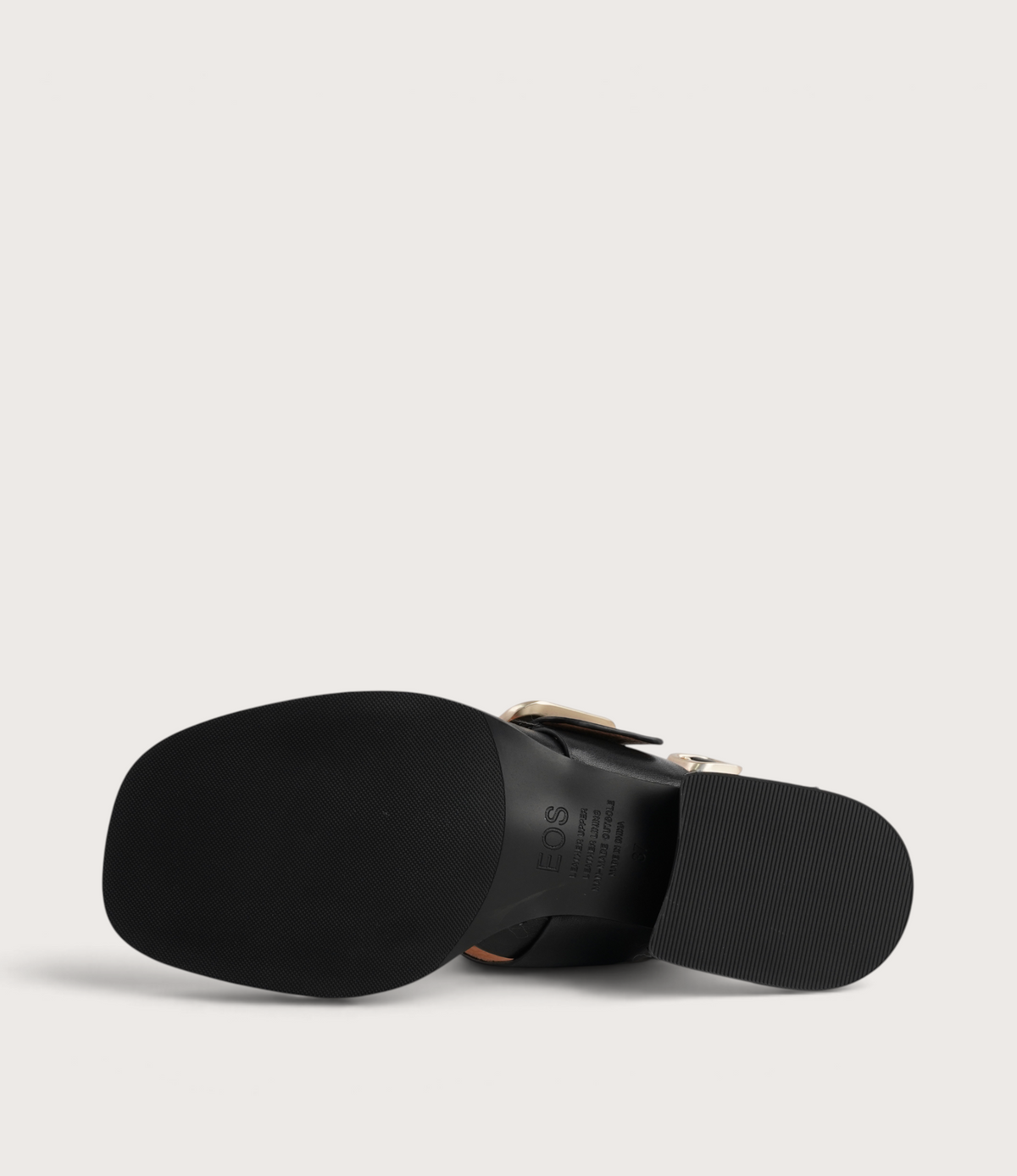 Ikam Black Leather Sandals