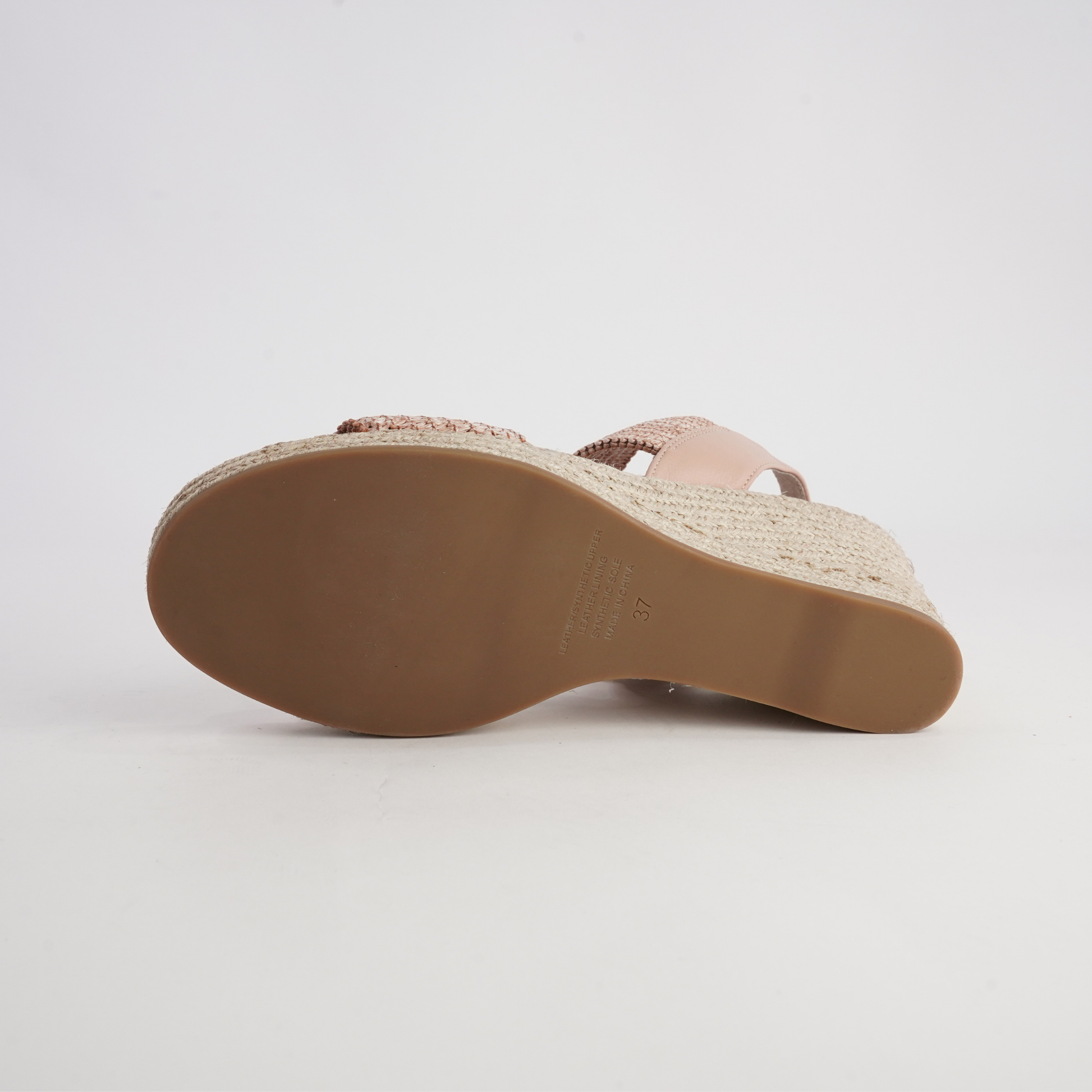 Pivey Coffee/ Natural Rope Espadrille Wedges
