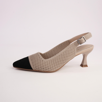 Audrey Black/ Nude Heels