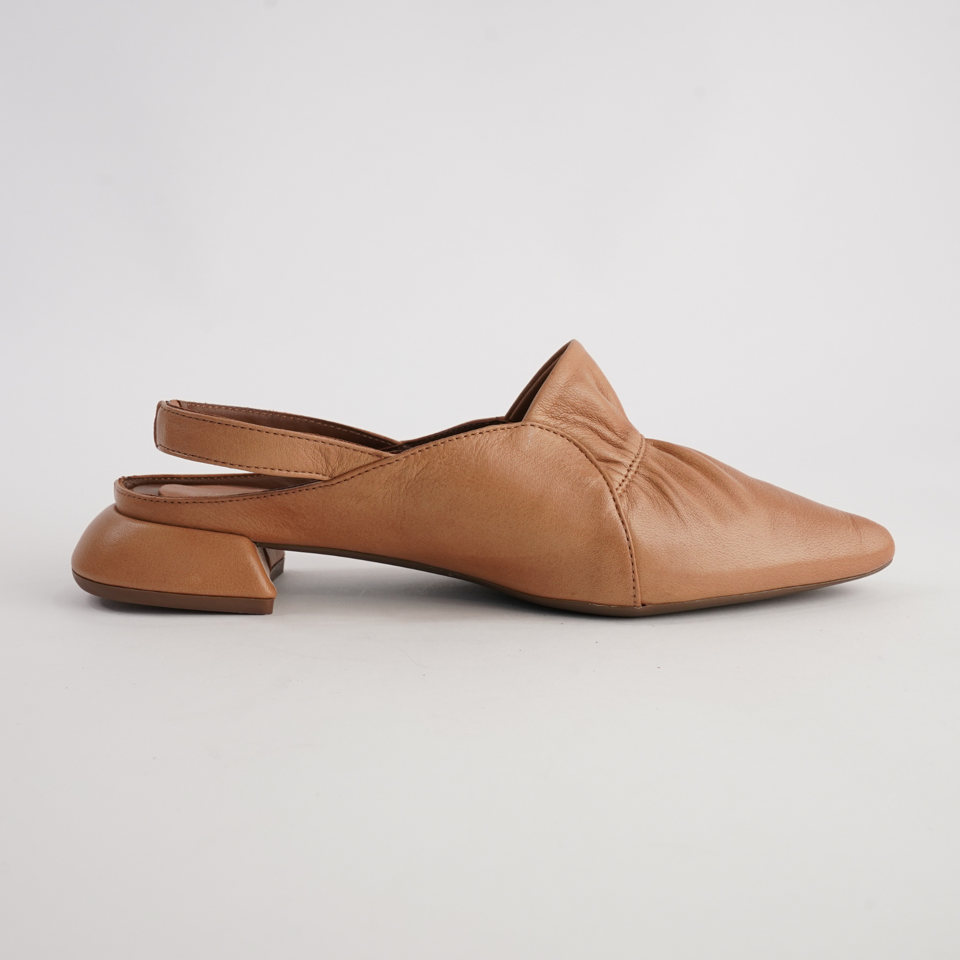 Valora Tan Leather Flats