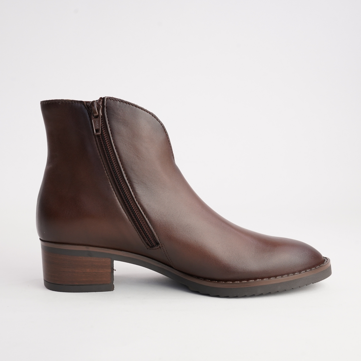Jacky Chestnut Leather Ankle Boots - GABOR | Shouz