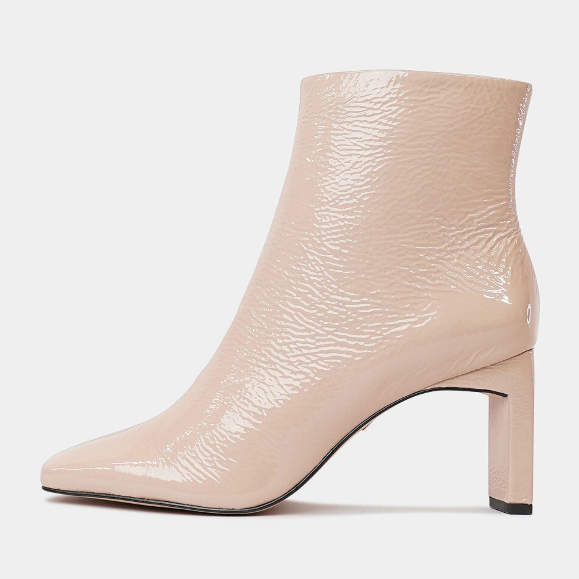 372007 Nude Patent High Heel Boots, CARRANO - Shouz