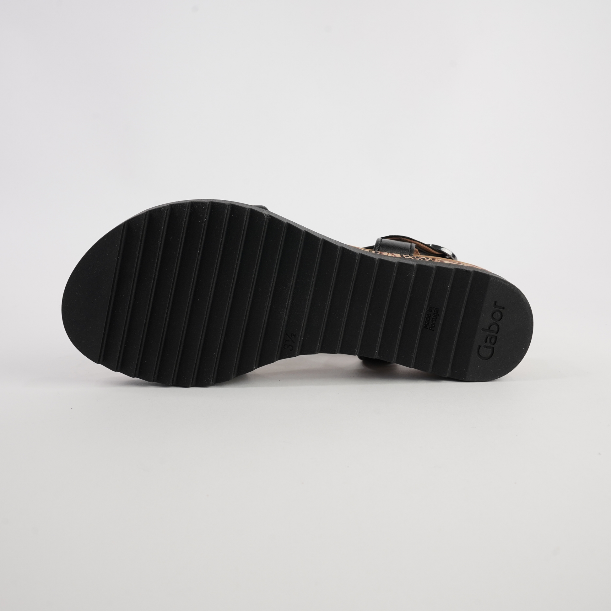Martha Black Leather Sandals