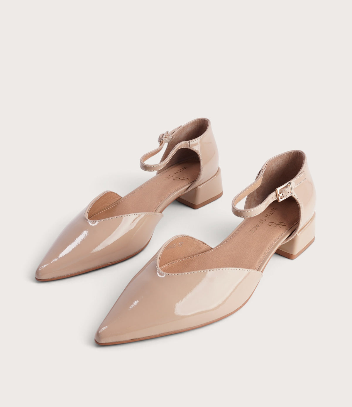 Munich Caramel Patent Leather Flats