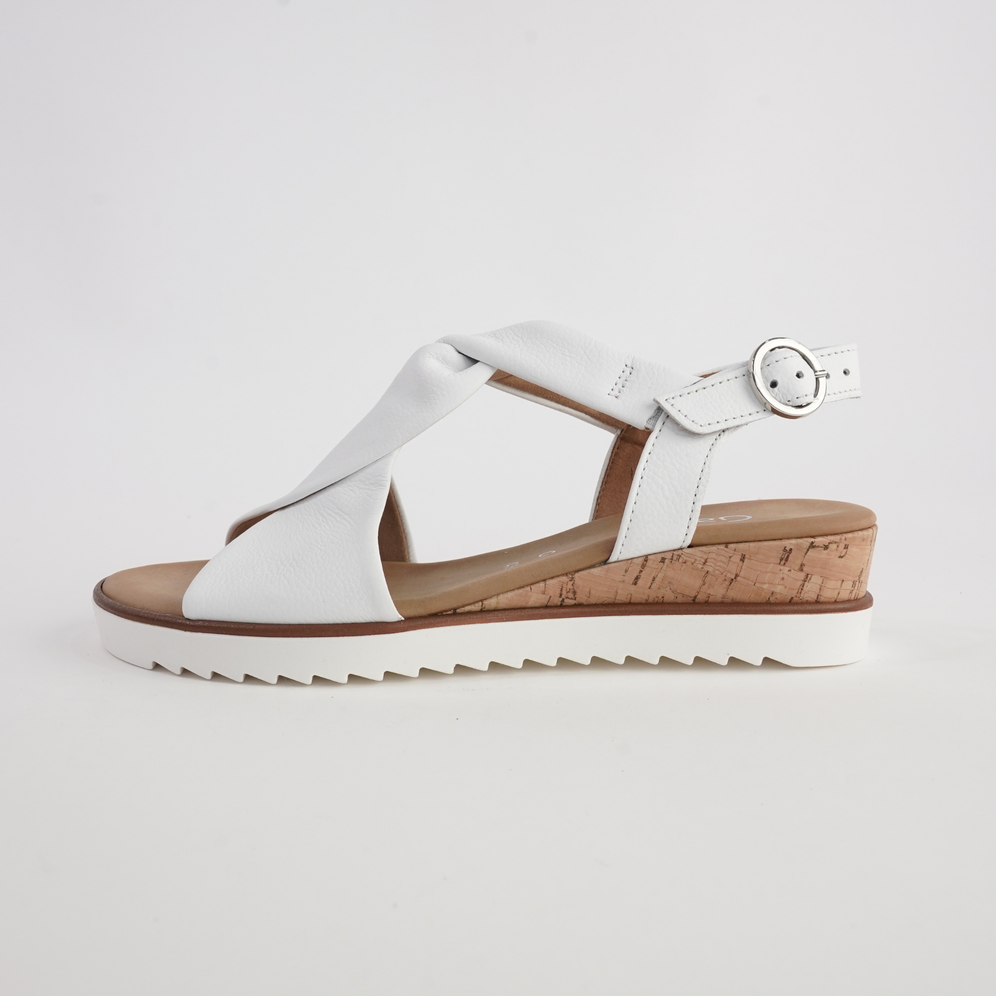 Martha White Leather Sandals