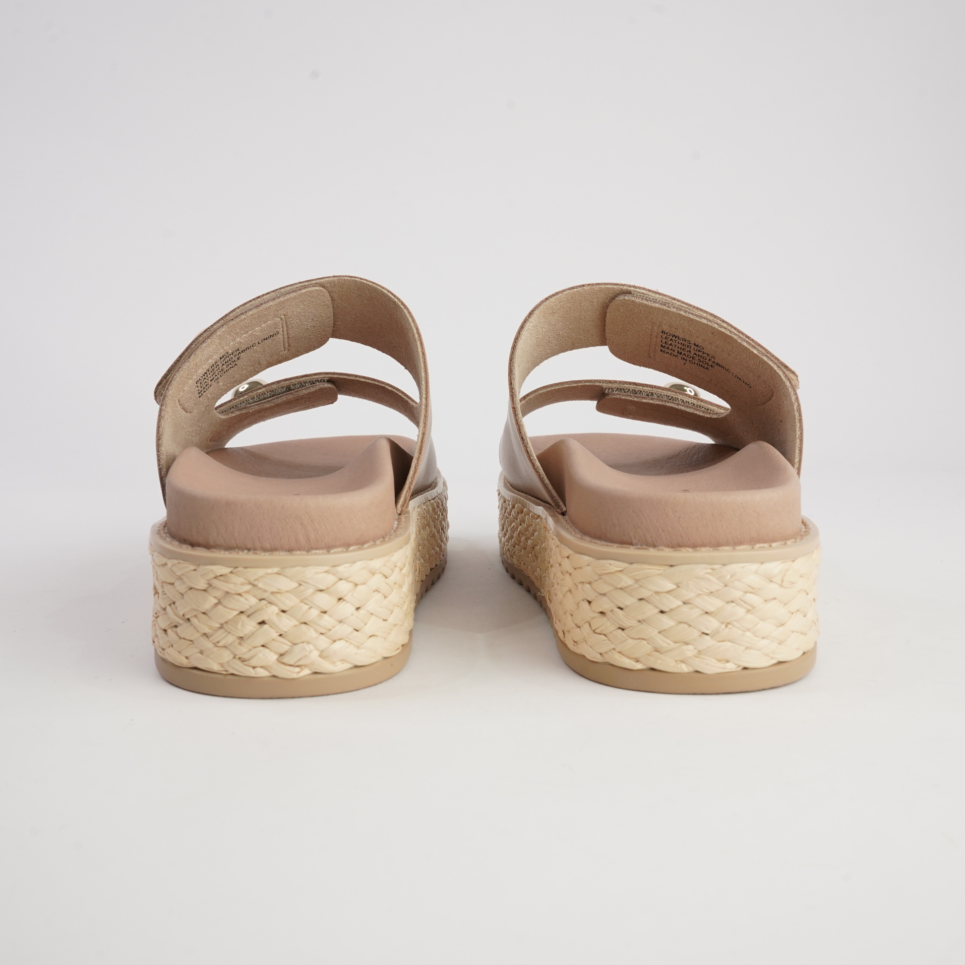 Bowers Stone Leather Slides