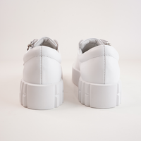 Bongoe White Leather Sneakers