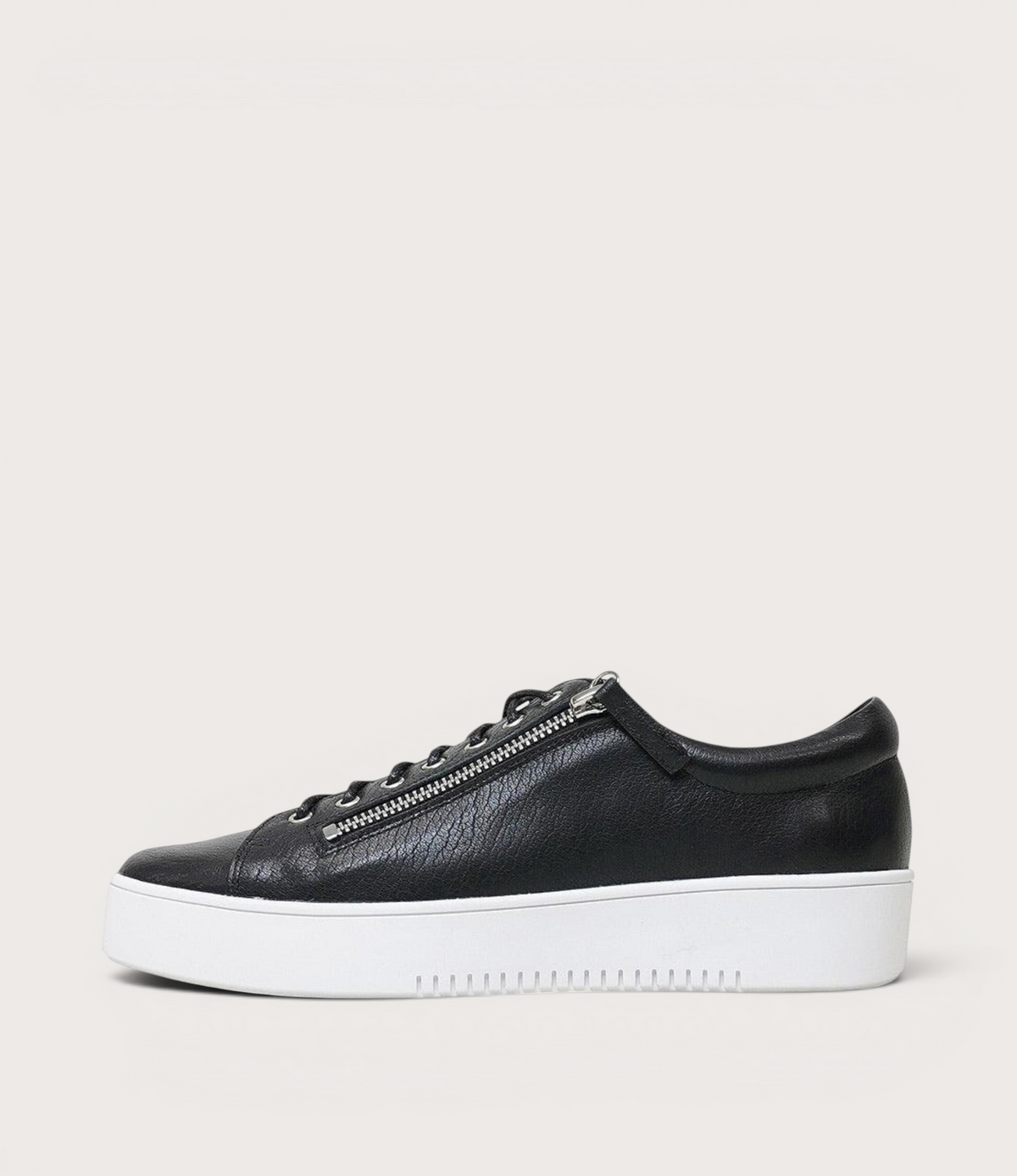 Laila Black / White Leather Sneakers