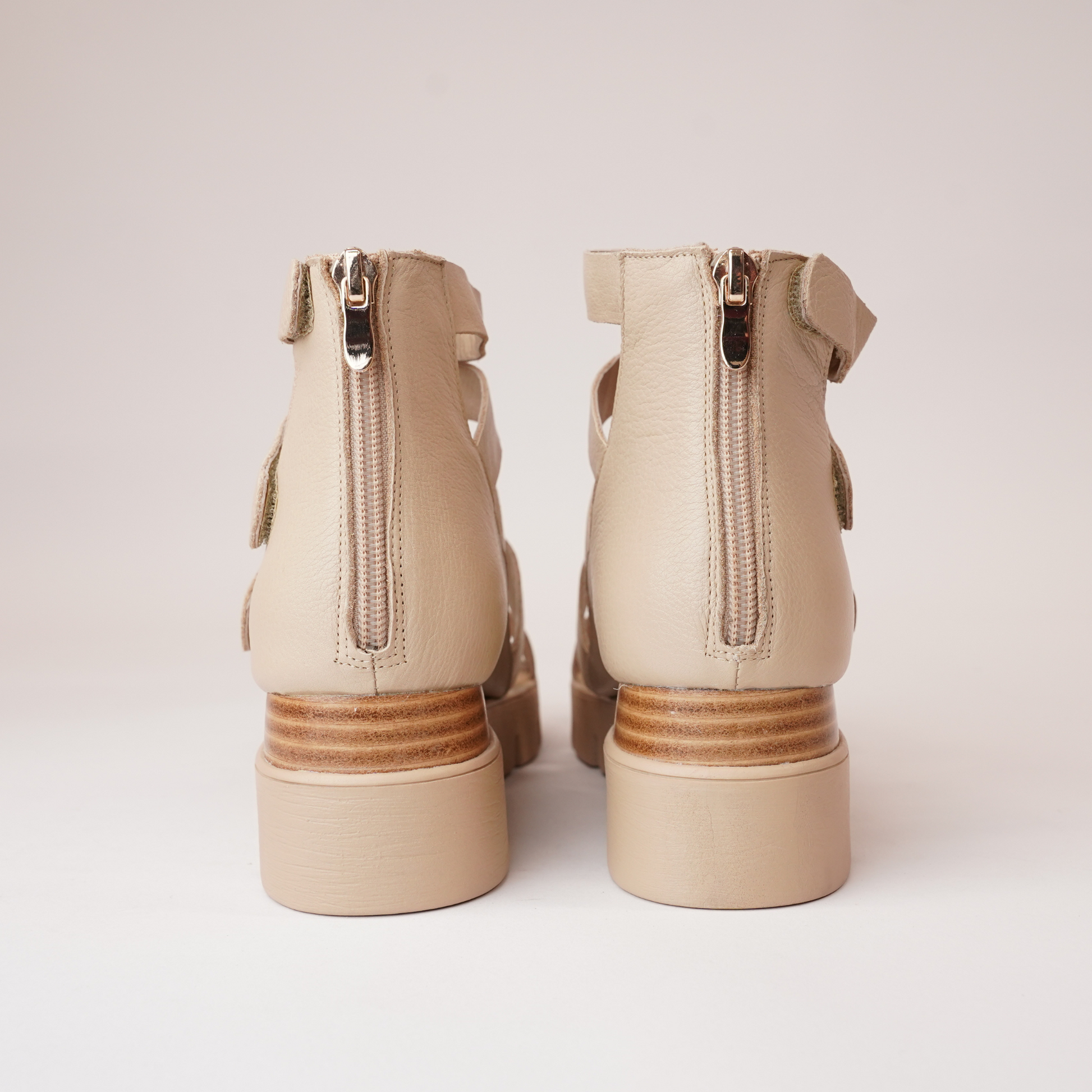 Raafe Camel Leather Sandals