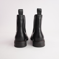 Blaik Black Leather Ankle Boots