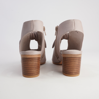 Banana Café Leather Heels