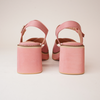 Jemi Pretty Pink Leather Heels