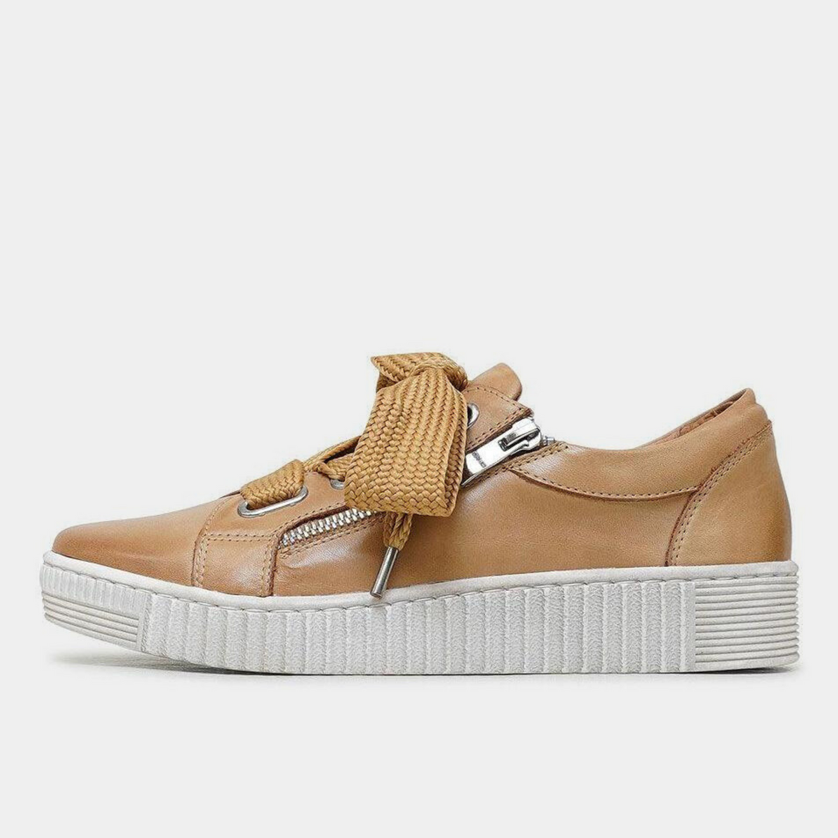 Jovi Tan Leather Sneakers - EOS FOOTWEAR | Shouz