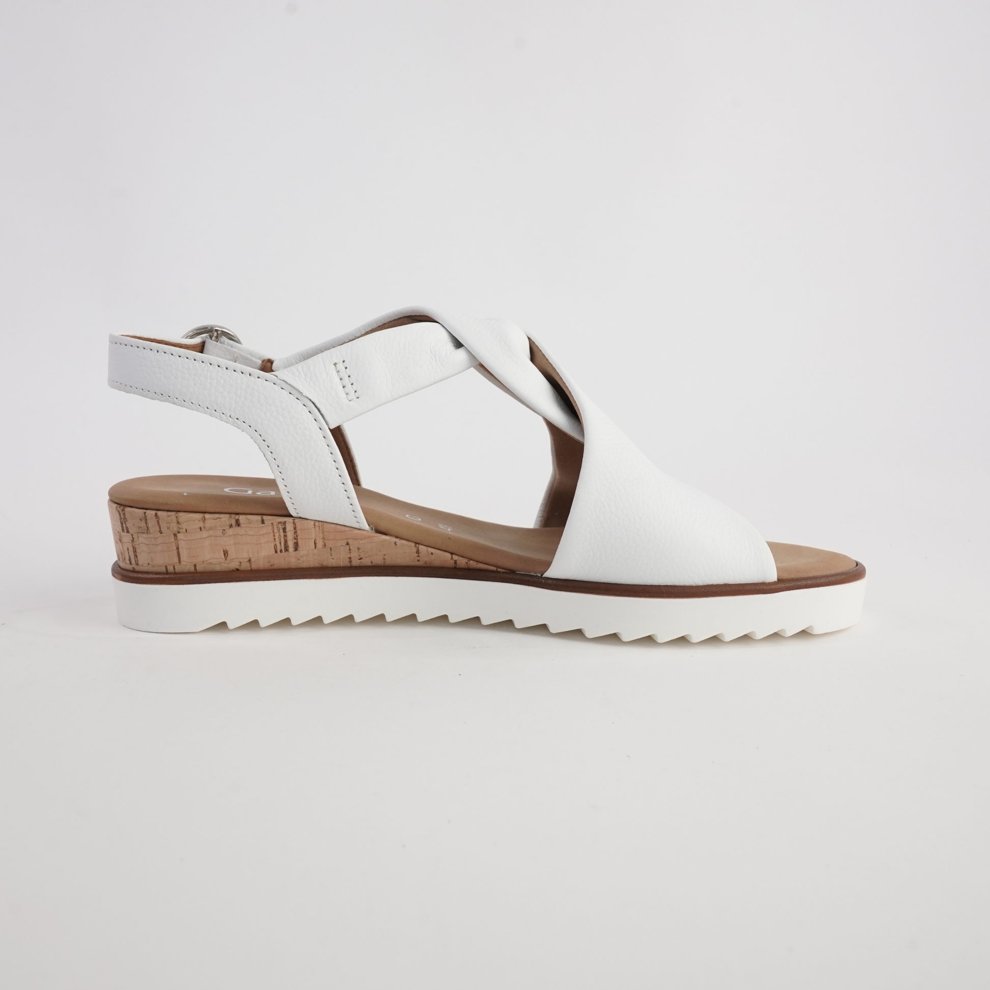 Martha White Leather Sandals