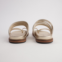 Carmelle Soft Gold Leather Sandals