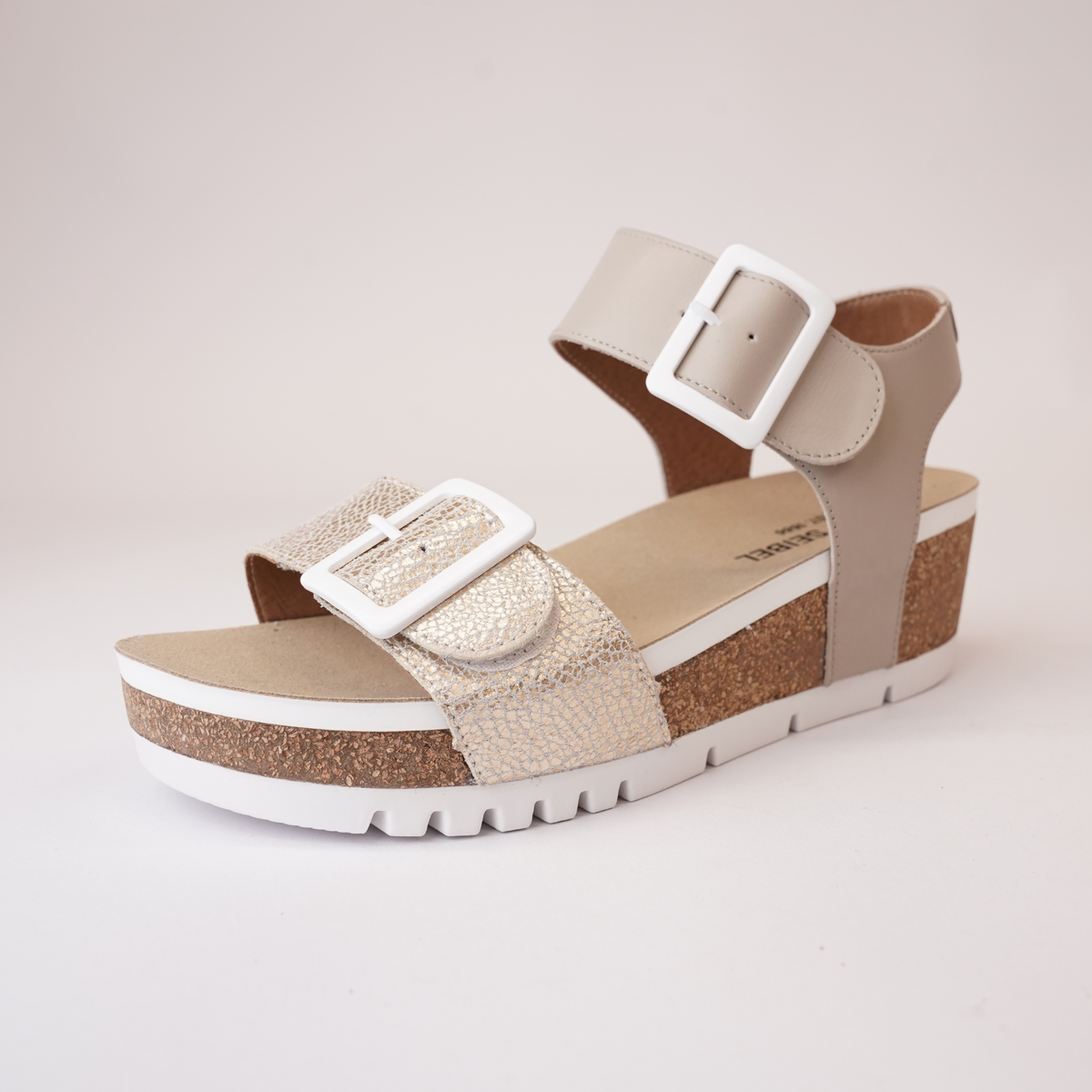 Quinn 02 Crema Kombi Leather Sandals - JOSEF SEIBEL | Shouz