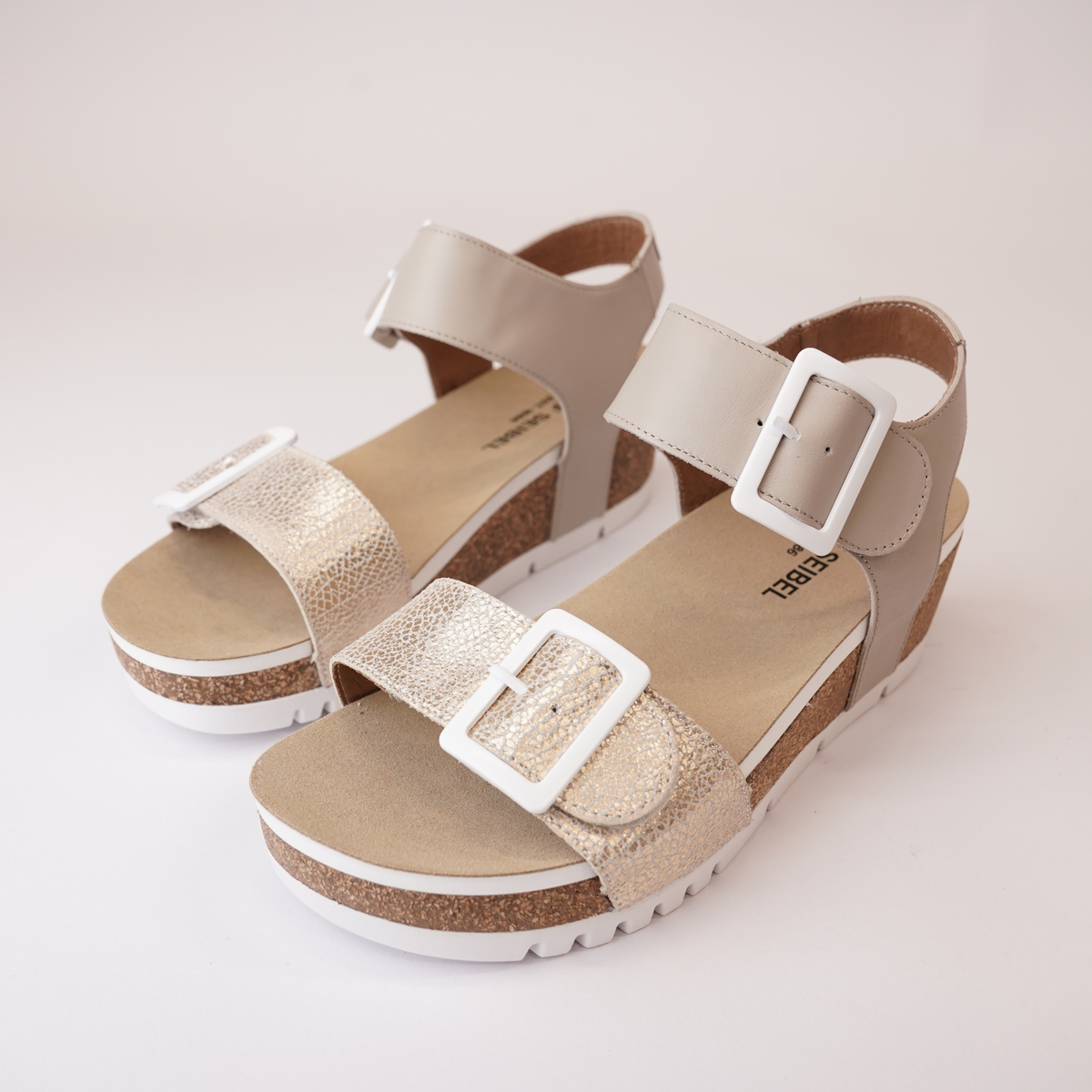 Quinn 02 Crema Kombi Leather Sandals - JOSEF SEIBEL | Shouz