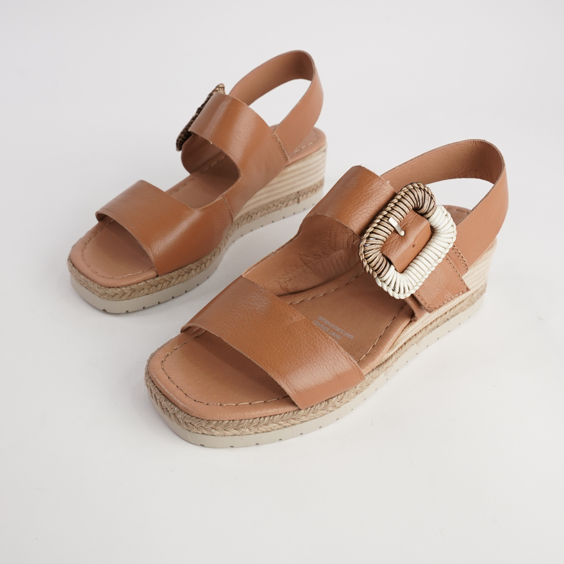 Innes Dark Tan Leather Sandals