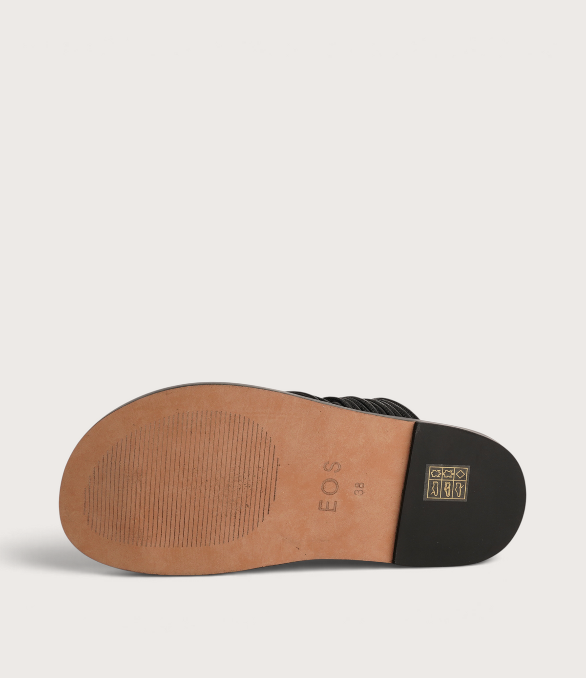 Carmelle Black Leather Sandals