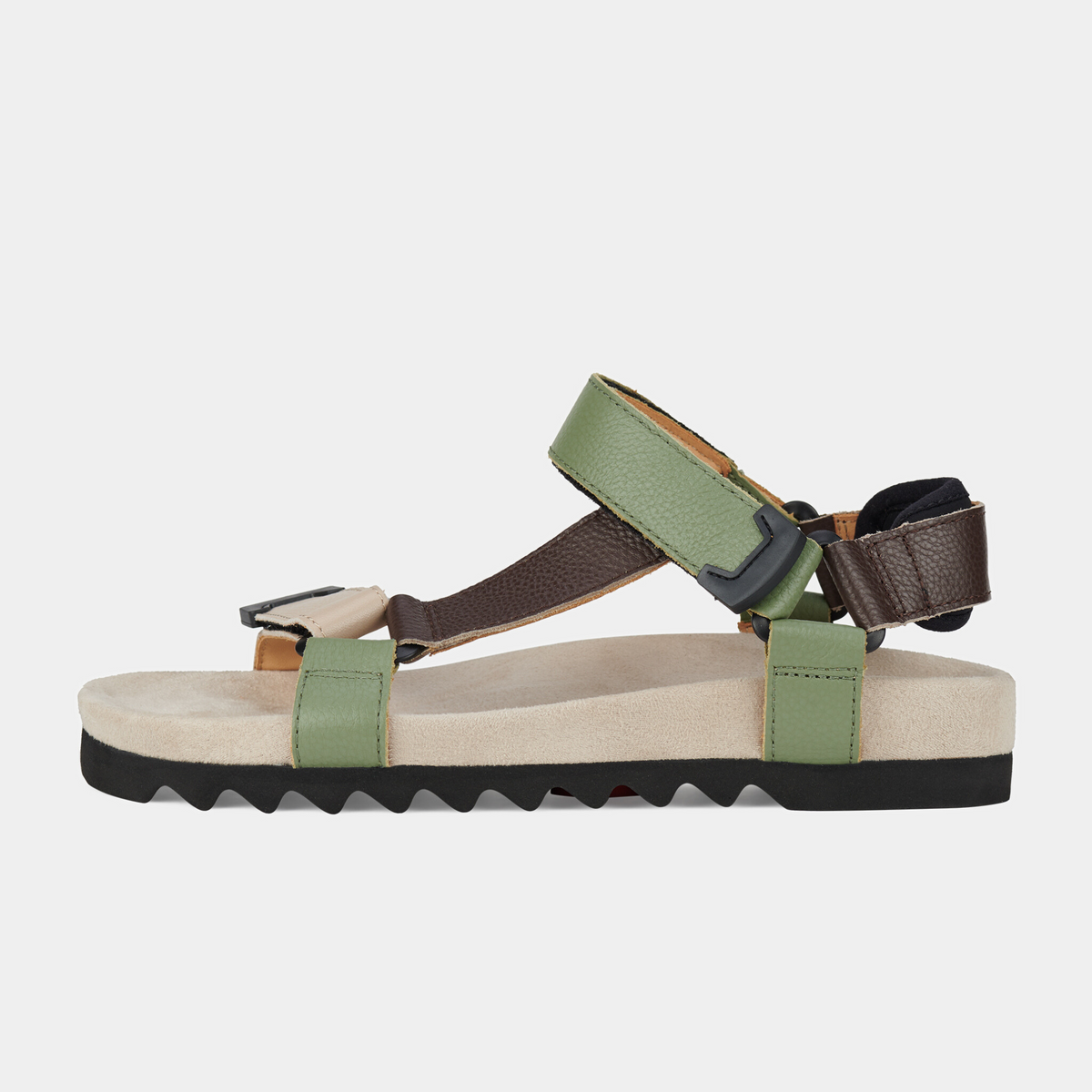 Sandal Tooth Wedge Trail Leather Sandals - ROLLIE | Shouz
