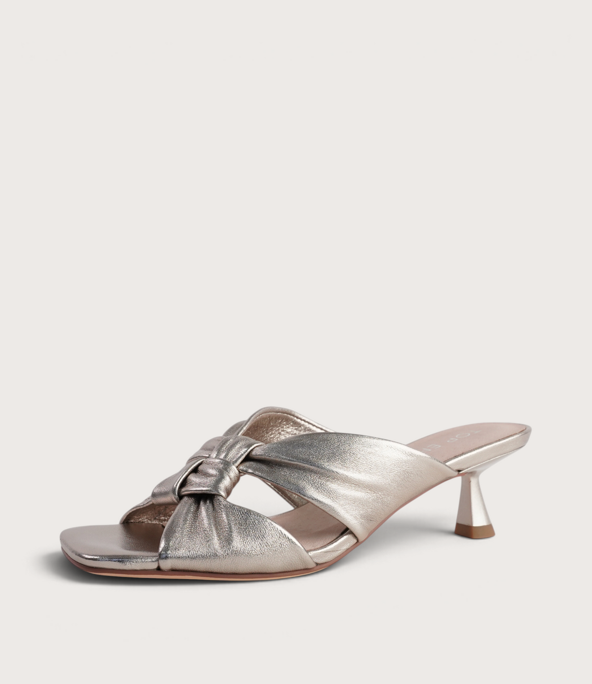 Kineta Platino Leather Heels - TOP END | Shouz