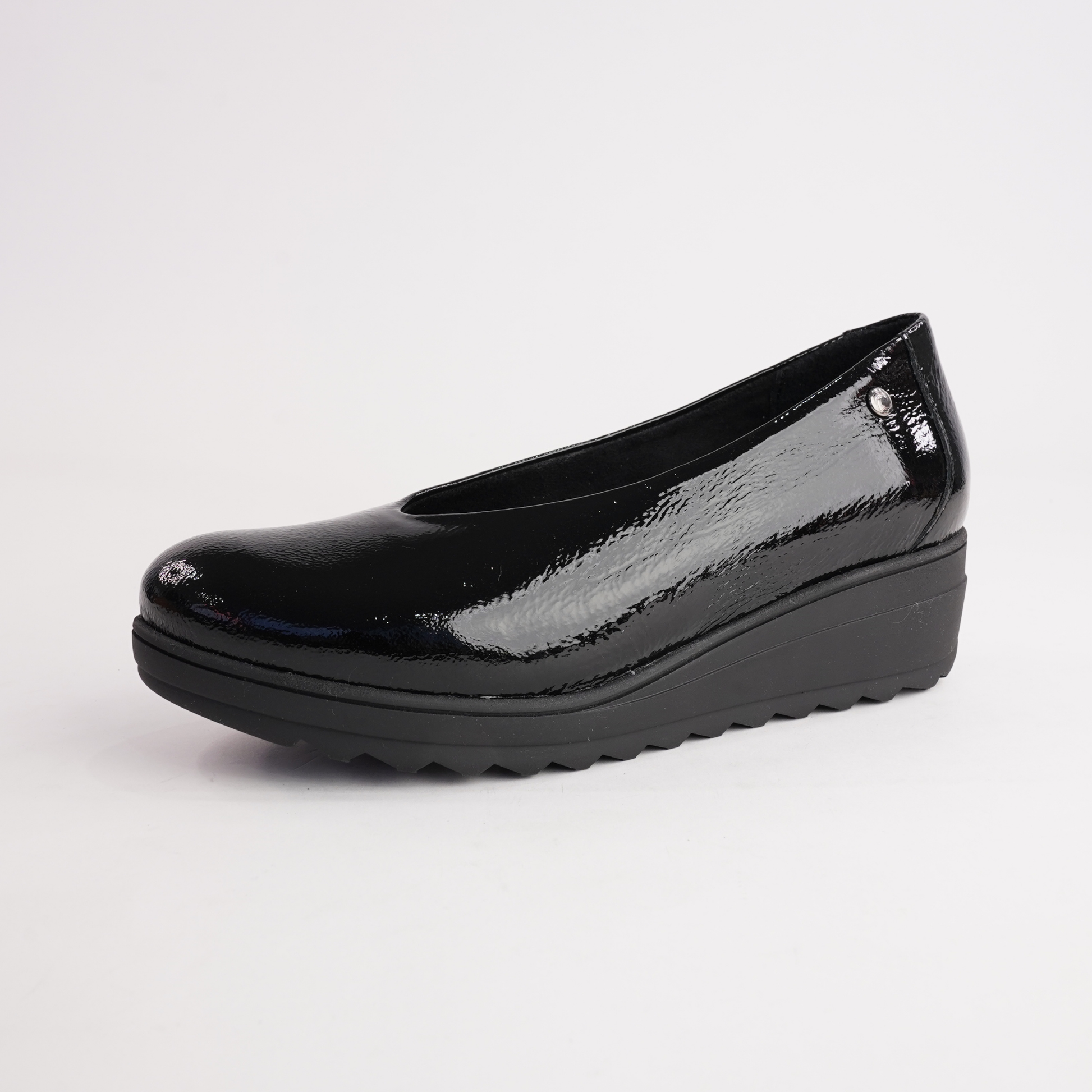 Daria Black Patent Leather Flats