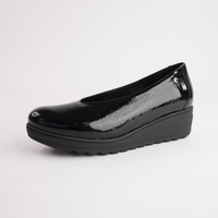 Daria Black Patent Leather Flats