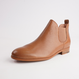 Quatisse Tan Leather Ankle Boots